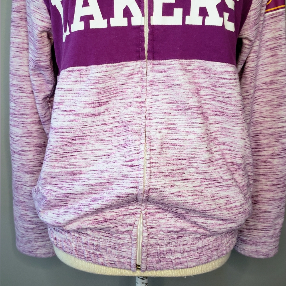 New Era Los Angeles Lakers Purple Full Zip-Up Hoodie - Picture 5 of 10